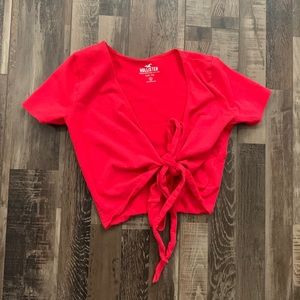 Hollister wrap up top! Great gift! Too small on me but used only once.